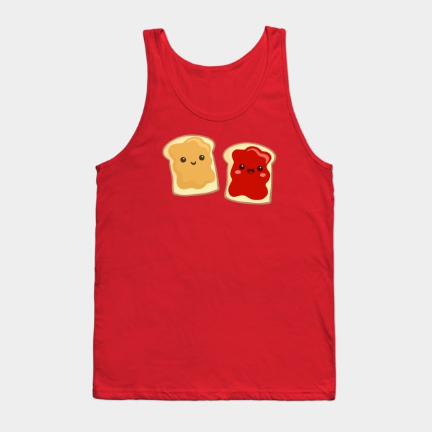 pbj (strawberry) Tank Top by mystudiocreate